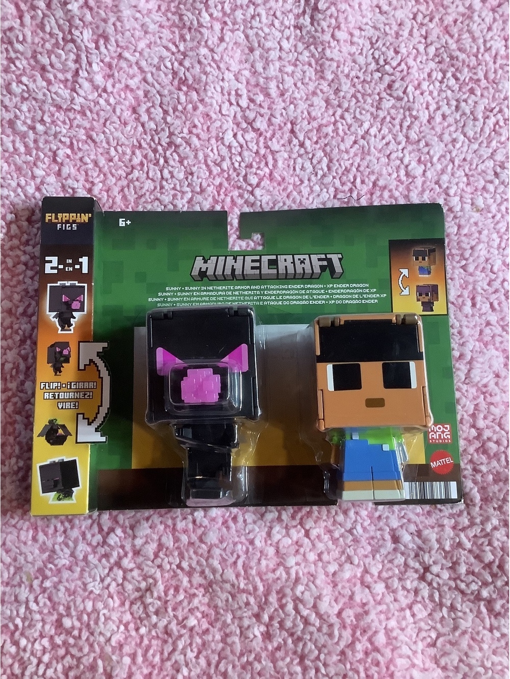 Minecraft Flippin' Figs 2-in-1 Flip Character Toy Set